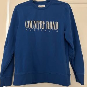 Country Road Australia Workwear Sweatshirt, women’s small in Blue